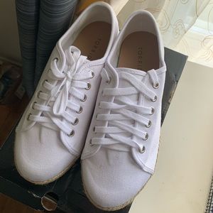 Torrid white platform sneakers